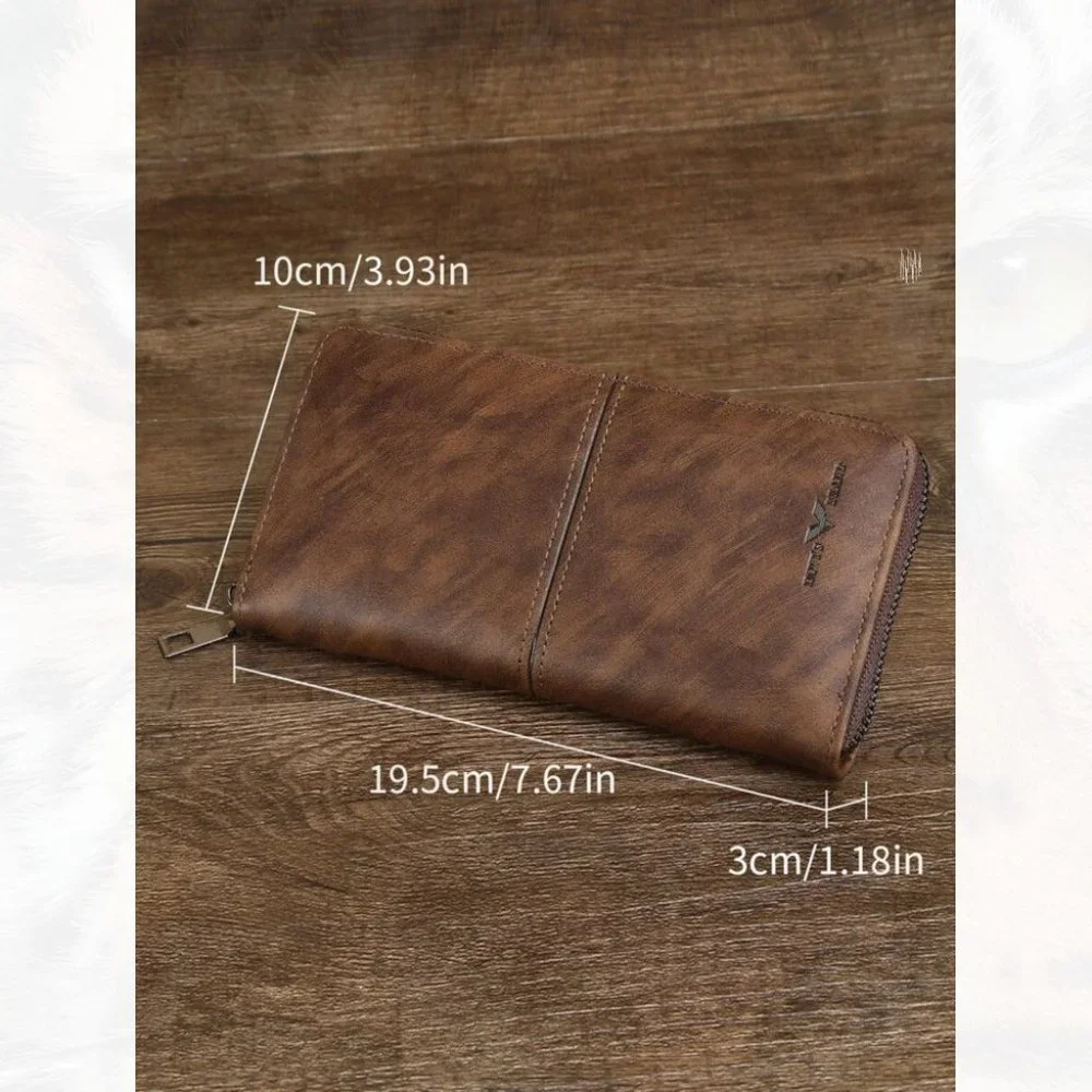 New Men Letter Graphic Long Wallet 185 - Picture 2 of 4